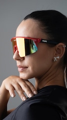 Óculos HUPI Sprint Cristal Lente Vermelho Espelhado - Foto 8