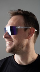 Óculos HUPI Nitro Cristal Lente Azul Espelhado - Foto 5