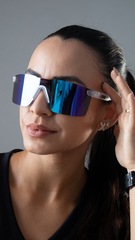 Óculos HUPI Nitro Cristal Lente Azul Espelhado - Foto 9