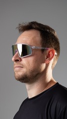 Óculos HUPI Edge Cristal Rosa Lente Rosa Espelhado - Foto 7