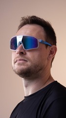 Óculos HUPI Edge Cristal Lente Azul Espelhado - Foto 8