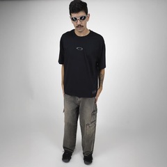 Camiseta Oakley Teeth Footprint SS Tee Blackout -  Masculina - Foto 4