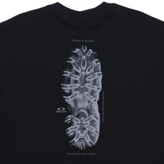 Camiseta Oakley Teeth Footprint SS Tee Blackout -  Masculina - Foto 5