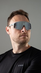 Óculos HUPI Edge Cinza Lente Prata Espelhado - Foto 2