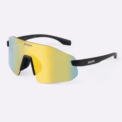 Óculos HUPI Champs Preto Lente Dourado Espelhado - Foto 1