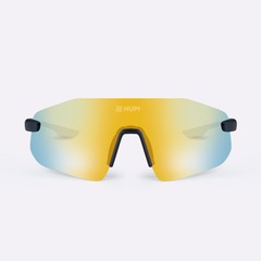 Óculos HUPI Champs Preto Lente Dourado Espelhado - Foto 2