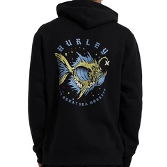 Moletom Hurley Canguru Sea Monster WT26 - Masculino - Foto 2