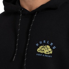 Moletom Hurley Canguru Sea Monster WT26 - Masculino - Foto 3