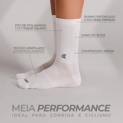 Meia Cano Médio Lurk Performance Esportiva - Unissex - Foto 7