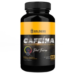Cafeína Termogênico 60 Caps 100% Pura - Soldiers Nutrition - Foto 1