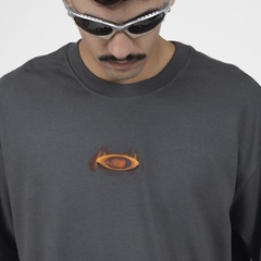 Camiseta Oakley Mad Science Logo SS Tee Dark Grey - Masculina - Foto 3