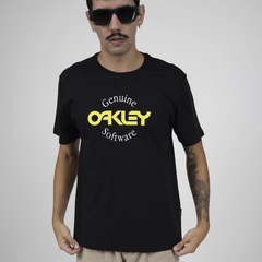 Camiseta Oakley B1B Software Logo SS Tee Blackout - Foto 4