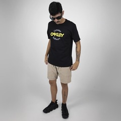 Camiseta Oakley B1B Software Logo SS Tee Blackout - Foto 6
