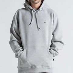 Moletom Volcom Canguru Single Stone WT26 Mescla - Masculino - Foto 1