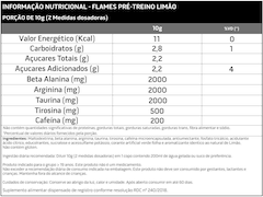 Pré-Treino Flames Limão Soldiers Nutrition Termogênico 200g - Foto 2