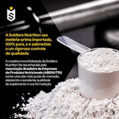Creatina Monohidratada 250g 100% Pura Importada - Soldiers Nutrition - Foto 3