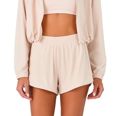 Shorts Alto Giro 2 Em 1 Piquet - Feminino - Foto 1