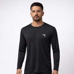 Camiseta Manga Longa Diadora Esportiva Icon  - Masculina - Foto 3
