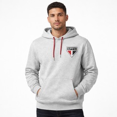 Blusão Moletom São Paulo Salto Com Capuz Braziline - Masculina - Foto 2