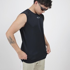 Camiseta Regata Masculina Oakley TRN Wave Tank Blackout - Foto 12