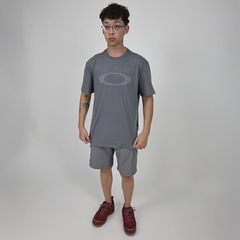 Camiseta Oakley Ellipse Motherboard SS Tee Dark Grey - Masculina - Foto 5
