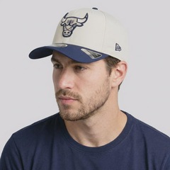 Boné Unissex New Era NBA Chicago Bulls Sandy Sea 970SS - Aba Curva - Foto 5