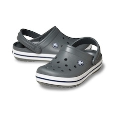 Sandália Crocs Crocband Clog K Slate Infantil - Foto 3
