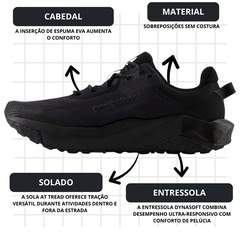 Kit Tênis New Balance Dynasoft Nitrel V6 e Meia - Masculino - Foto 3