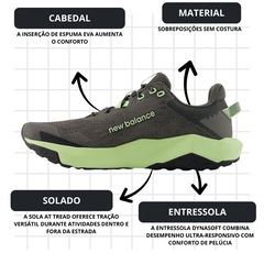 Kit Tênis New Balance Dynasoft Nitrel V6 e Meia - Masculino - Foto 3