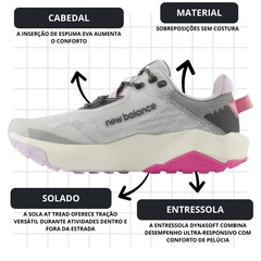 Kit Tênis New Balance Dynasoft Nitrel V6 e Meia - Feminino - Foto 3