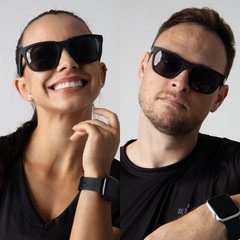 Óculos HUPI Zeno Preto Lente - Foto 4