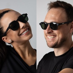 Óculos HUPI Vibe Preto Lente Verde - Foto 4