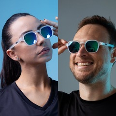 Óculos HUPI Vibe Cristal Lente Verde Espelhado - Foto 4