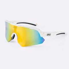 Óculos HUPI Core Branco Lente Dourado Espelhado - Foto 1