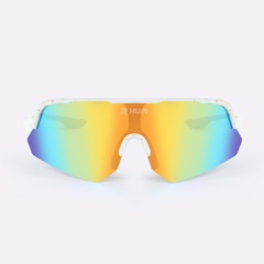 Óculos HUPI Core Branco Lente Dourado Espelhado - Foto 2