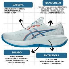 Kit Tênis Asics Gel-Cumulus 28 E Meia - Masculino - Foto 4