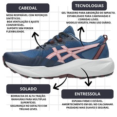 Kit Tênis Asics Gel-Venture 11 E Meia - Feminino - Foto 4