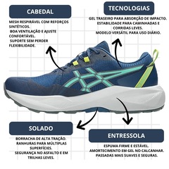 Kit Tênis Asics Gel-Venture 11 E Meia - Masculino - Foto 4