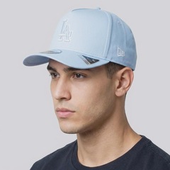 Boné Unissex New Era MLB Los Angeles Dodgers Glacial 950AF - Aba Curva - Foto 5
