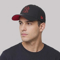 Boné Unissex New Era MLB New York Yankees Red 940 M-Crown - Aba Curva - Foto 4