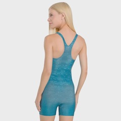 Maiô Macaquinho Natação Trinys 3620 Estampado SL2654 - Feminina - Foto 2