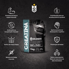 Creatina Monohidratada 1kg 100% Pura Importada - Soldiers Nutrition - Foto 4