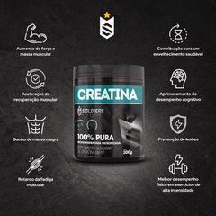 Creatina Monohidratada 300g 100% Pura Importada - Soldiers Nutrition - Foto 3