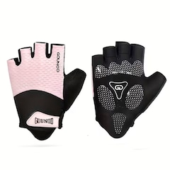 Luvas Esportiva Gold Sports Gounod VII Gel Meio Dedos Silicone - Foto 1