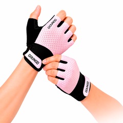 Luvas Esportiva Gold Sports Gounod VII Gel Meio Dedos Silicone - Foto 2