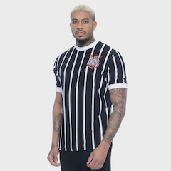 Camisa do Corinthians Democracia Retrô Braziline - Masculina - Foto 2