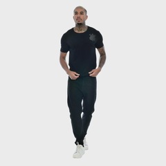 Camisa do Corinthians Escudo Bordado Dry - Masculina - Foto 3