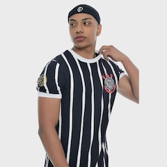 Camisa do Corinthians Democracia Retrô Braziline - Masculina - Foto 2