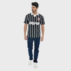 Camisa do Corinthians Kalunga Retrô Coimbra - Masculina - Foto 3