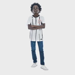 Camiseta do Corinthians Raglan Listrada Coimbra - Infantil - Foto 3